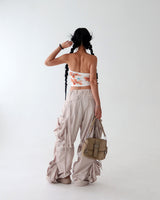 Flower Cropped Printed Tube Top
