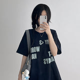 ソーリー レタリング ボクシー ショートスリーブ Tシャツ4 colors)