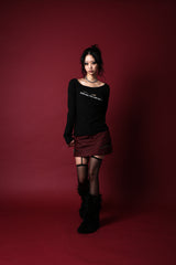 アンジップドロゴTシャツ #ブラック