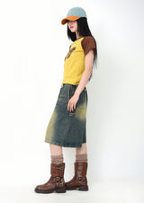 Toned-Down Raglan Short Sleeve T-Shirt