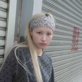 Wrinkle Head Band (marble grey)