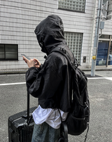 アークイン クロップフード ウィンドブレーカー