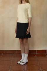 Back scoop t-shirt_lemon