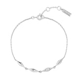 Silver Multi-Sparkle 925 Silver Bracelet B061-04H