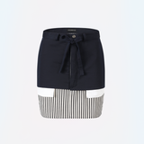 Striped colored skirt (Navy)