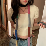 Picasso Color Coloring Unit Price Thin Choker Scarf Knit muffler Gift