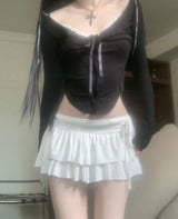 Furreni Lace Strap Top (Black)