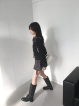 ツイードノーカラージャケット