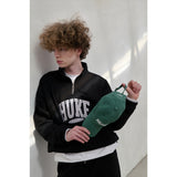 HUKE Logo Black Half zip-up MTM
