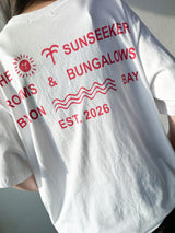 Sunroom Back Letter Tattoo Graphic Oversized Tee 4color