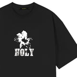 ホーリーバタフライオーバーフィット半袖Tシャツ_BLACK