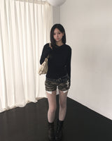 Cross pocket shorts