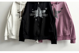 Suffle Star Vintage Two-Way Hooded Zip-Up