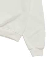 25FW WOMAN ラウンドフォントレタリングクロップスウェット クリーム