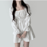 Pony shirring dress