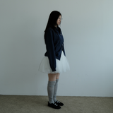 KIRIGIRL フーディージップアップ _NAVY