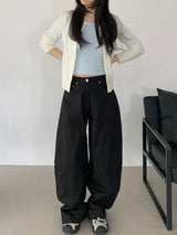 Nanore Round Neck Knit Cardigan