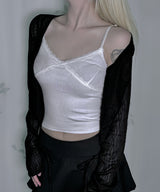 V Lace Sleeveless (2colors)
