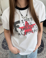 アケンビンテージスターリンガーTシャツ