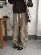 ラロアコットンカーゴワイドパンツ（3c）