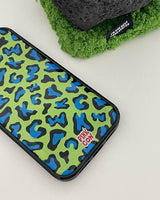 【MADE】 PKCW leopard phonecase (green+blue)