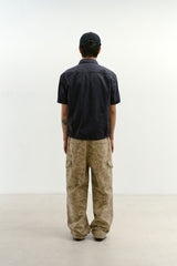 オーバーラップポケットカモパンツ (Washed Beige)