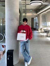 Glife Semi Overfit Round Knit