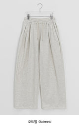 Maom Embroidered Banding Training Brushed Pants