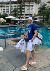 Liu Washing Cargo Banding Shorts