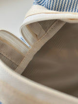 Clam round pouch _ Little stripe