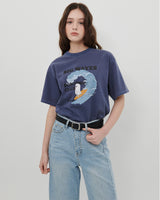 【MADE】SURF GHOST PRINT T-SHIRT [NAVY]