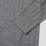 [HFORUS MADE]Forus Knitted pleats U - kneck long sleeves