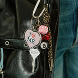 Loveme Logo Key Dice Keyring