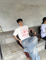 No.1352 america half T (4color)