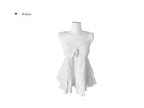 Robit Lace Flare Frill Sleeveless Blouse