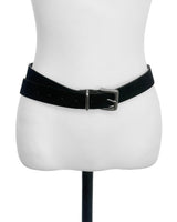 deond silver suede belt