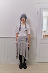 Chenille cutout midi skirt (2color)