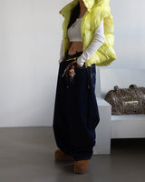 neon stitches wide pants