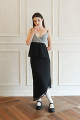 リシャラップロングスカート (black)