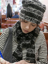 Sof Knit Hat&Neck Warmer_Melange Grey