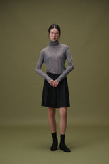Boy wool half pants (Black)