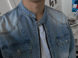 ASCLO Coolever Biker Denim Jacket (3color)