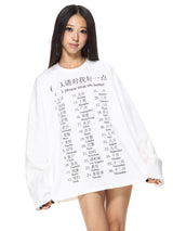 “Please Treat Me Better” ロングスリーブTシャツ