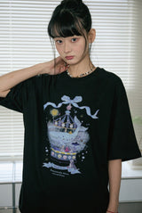 26SS★ DTPリボンクジラ半袖Tシャツ