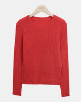 Luhan Ribbed Round Knit