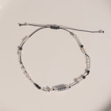 Dream Catcher, single line bracelet_April Birthstone