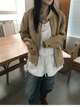 Suede harrington Jacket 