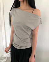 Pyuta Draped Short Sleeve T-Shirt