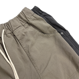 fold double-knee cotton pants