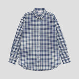 PARAGRAPH HERITAGE OVAL CHECK SHIRT - BLUE GREEN CHECK
